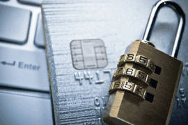 security lock on top of debit card